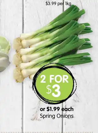 Spudshed Spring Onions offer