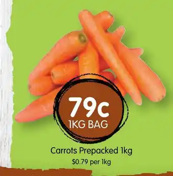 Spudshed Carrots Prepacked 1kg offer