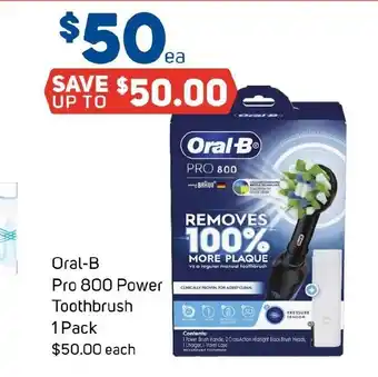 Foodland Oral-B Pro 800 Power Toothbrush 1 Pack offer