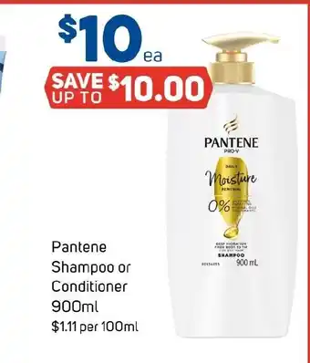 Pantene Shampoo or Conditioner 900ml