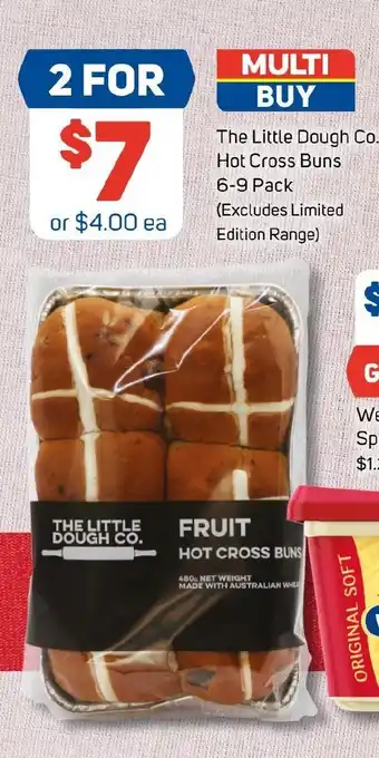 The Little Dough Co. Hot Cross Buns 6-9 Pack