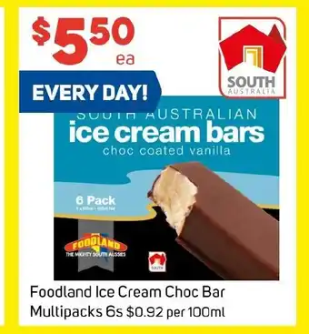 Foodland Foodland Ice Cream Choc Bar Multipacks 6s offer