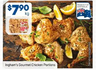 Foodland Ingham's Gourmet Chicken Portions offer