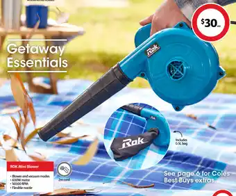 Coles ROK Mini Blower offer