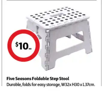 Coles Five Seasons Foldable Step Stool offer