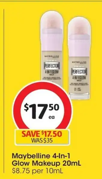 Maybelline 4-In-1 Glow Makeup 20mL