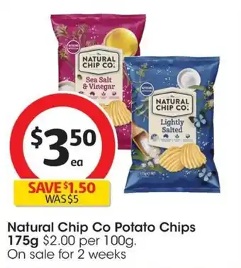Coles Natural Chip Co Potato Chips 175g offer