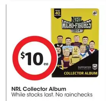 Coles NRL Collector Album offer