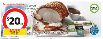 Coles Riverview Farms Australian Hot Roast Pork offer