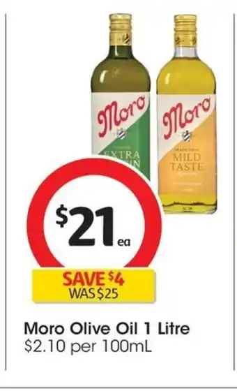 Coles Moro Olive Oil 1 Litre offer
