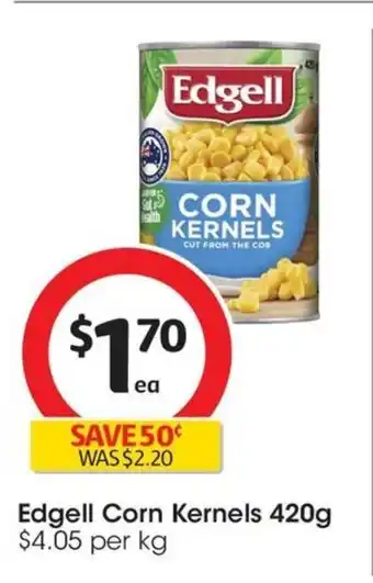 Coles Edgell Corn Kernels 420g offer