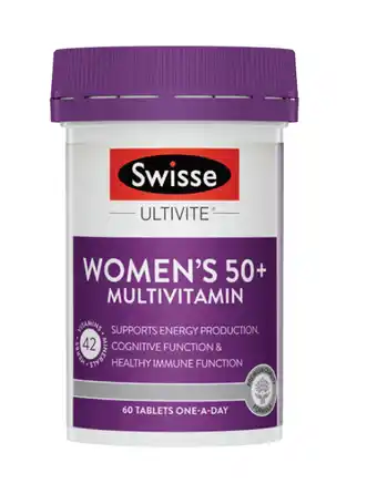 Discount Drug Stores Swisse ultivite women's 50+ mulitvitamin 60 tablets offer