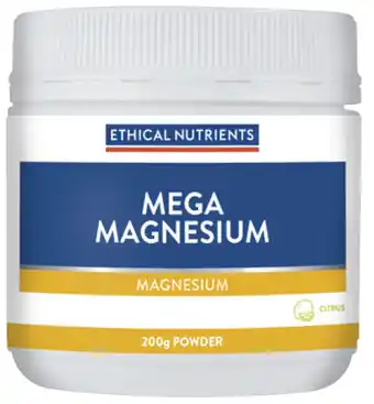 Ethical nutrients mega magnesium citrus 200g powder