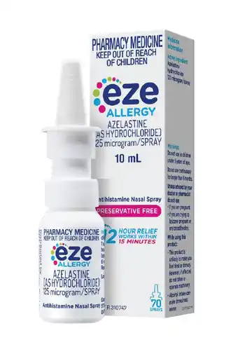 Eze allergy antihistamine nasal spray 10ml