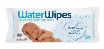 Waterwipes baby wipes 60 pack