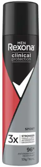 Rexona men clinical protection sport antiperspirant deodorant 180ml
