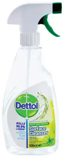 Discount Drug Stores Dettol multipurpose disinfectant surface cleaning spray lime & mint 500ml offer
