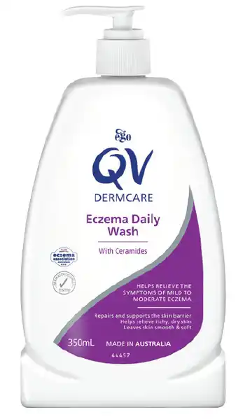 Discount Drug Stores Qv dermcare eczema daily wash with ceramides 350ml offer