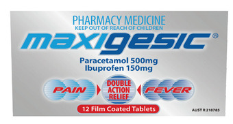 Discount Drug Stores Maxigesic double action relief 12 tablets offer