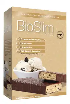 Discount Drug Stores Bioslim cookies & cream bar 5x60g offer
