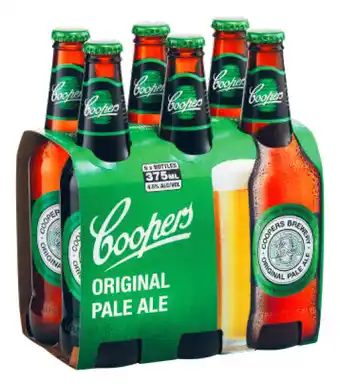 Liquorland Coopers original pale ale bottles 6x375ml offer