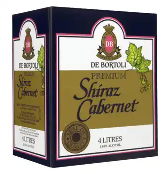 Liquorland De bortoli premium shiraz cabernet cask 4lt offer