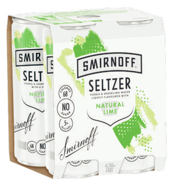 Liquorland Smirnoff seltzer lime can 250ml offer