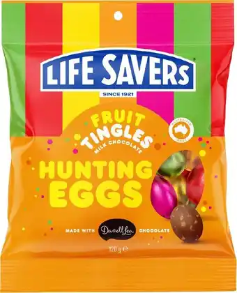 BIG W Life Savers Easter Hunting Eggs 120g offer