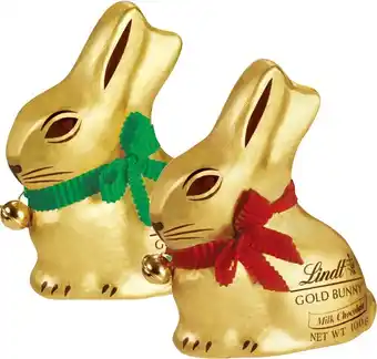BIG W Lindt Assorted Chocolate Easter Bunnies 100g offer