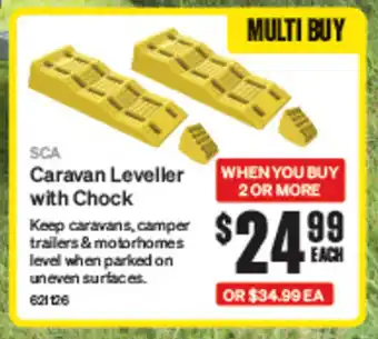 SuperCheap Auto Caravan Leveller with Chock offer