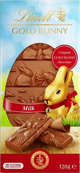 BIG W Lindt Gold Bunny Block Chocolate 120g offer