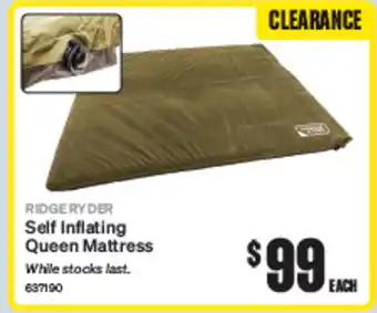 SuperCheap Auto Self Inflating Queen Mattress offer