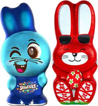 BIG W Smarties or KitKat Assorted Chocolate Easter Bunnies 85g offer