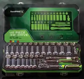 SuperCheap Auto ToolPRO-X 42 Pce 3/8” Dr Socket Set offer