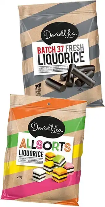 BIG W Darrell Lea Liquorice Allsorts 270g or Batch 37 Liquorice 260g offer