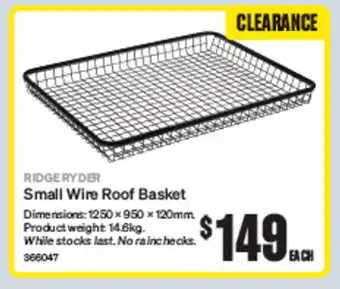 Small Wire Roof Basket