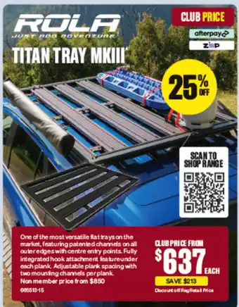 SuperCheap Auto TITAN TRAY MKIII offer