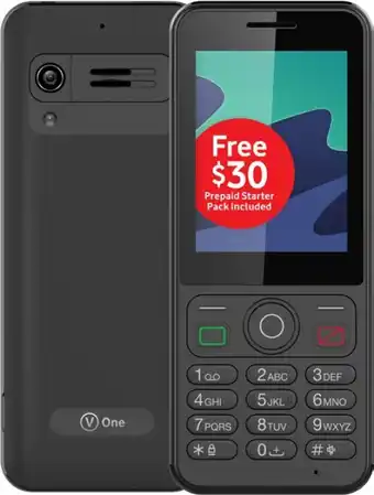 BIG W Vodafone V One 4G Prepaid Bundle - Black offer