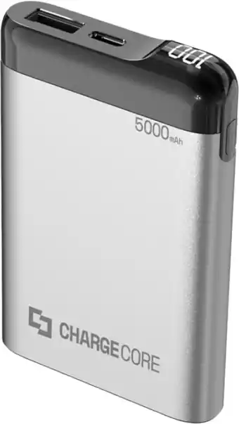 BIG W Laser 5000mAh Charge Core Power Bank - Silver offer