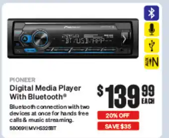 SuperCheap Auto Digital Media Player With Bluetooth offer