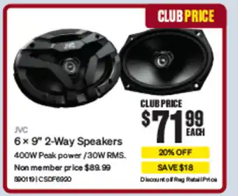 SuperCheap Auto 6 x 9" 2-Way Speakers offer