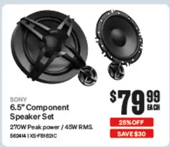 SuperCheap Auto 6.5" Component Speaker Set offer