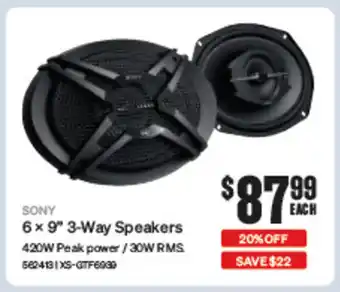 SuperCheap Auto 6x9" 3-Way Speakers offer