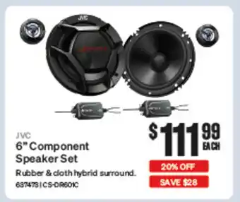 SuperCheap Auto 6 Component Speaker Set offer