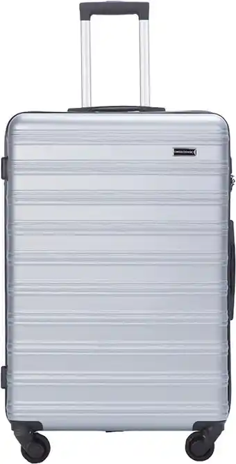 BIG W +Swiss Basics Berlin Hard Large Luggage - Silver offer