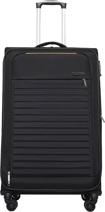 BIG W Swiss+Alps Munich Large Luggage - Black offer