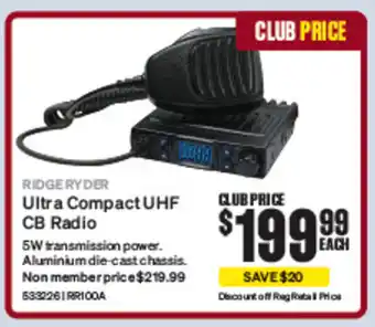 SuperCheap Auto Ultra Compact UHF CB Radio offer