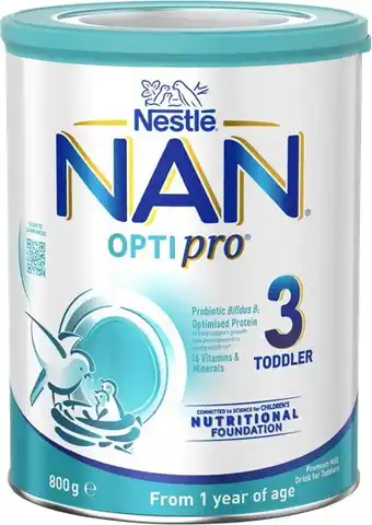 BIG W Nestlé Nan Optipro 3 Toddler 1+ Years Milk Drink Powder 800g^ offer