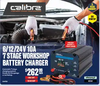 SuperCheap Auto 6/12/24V 10A 7 STAGE WORKSHOP BATTERY CHARGER offer