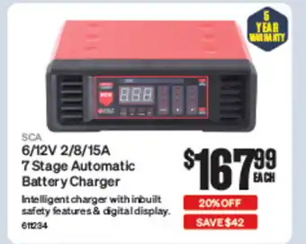 6/12V 2/8/15A 7 Stage Automatic Battery Charger
